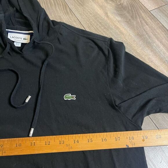 Lacoste Black Casual Pullover Hoodie Men‎ Medium - Picture 5 of 6